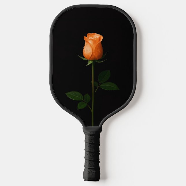 Black 4 Luxe Pickleball Paddle, Sunset Orange Rose Pickleball Paddle (Back)