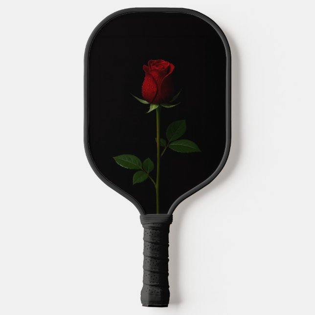 Black 4 Luxe Pickleball Paddle, Velvet Red Rose Pickleball Paddle (Back)