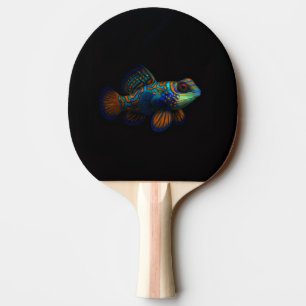 Black 4 Luxe ping pong paddle, Mandarin Dragonet Paddle