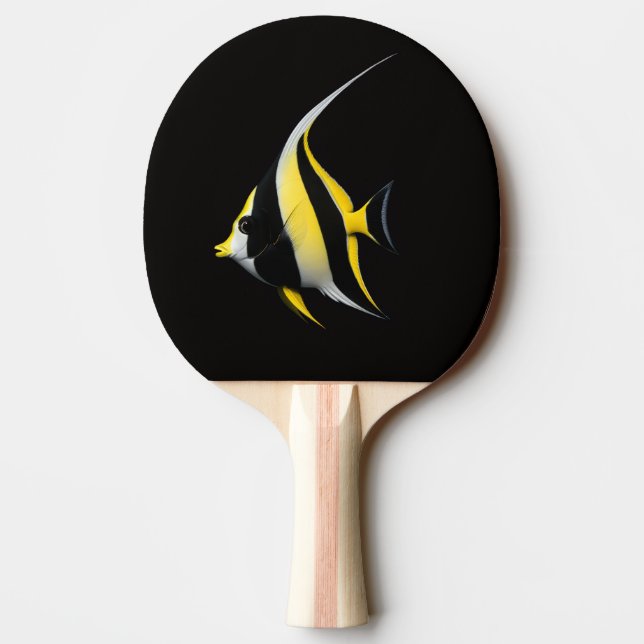 Black 4 Luxe ping pong paddle, Moorish Idol Paddle (Back)