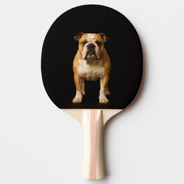 Black 4 Luxe ping pong paddle, Stamina Bulldog Paddle (Front)
