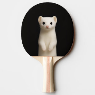 Black 4 Luxe ping pong paddle, Stylish Ermine Paddle