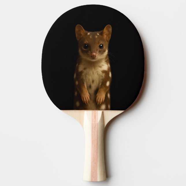 Black 4 Luxe ping pong paddle, Sweet Quoll  Paddle (Back)