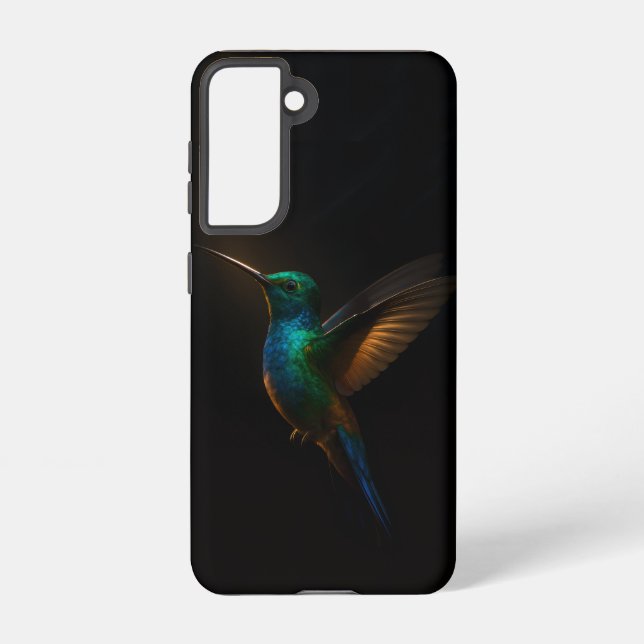 Black 4 Luxe Samsung Galaxy S21 Case, Flying Bird Samsung Galaxy S21 Case (Back)