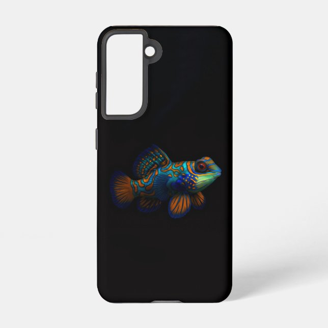 Black 4 Luxe Samsung Galaxy S21, Dragonet Mandarin Samsung Galaxy S21 Case (Back)