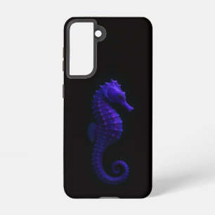 Black 4 Luxe Samsung Galaxy S21, Violet Seahorse Case