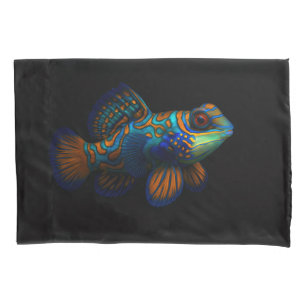 Black 4 Luxe Single Pillowcase, Mandarin Dragonet  Pillowcase