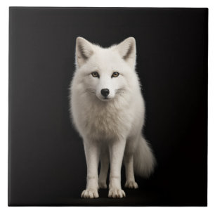 Black 4 Luxe Tile with Ivory Arctic Fox