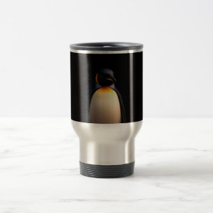 Black 4 Luxe Travel Mug with Emperor Penguin