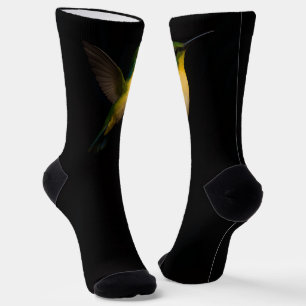 Black 4 Luxe Women sustainable socks Flying Bird