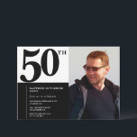 Black 50th birthday invitations Elegant Chic<br><div class="desc">Black 50th birthday invitations Elegant Chic</div>