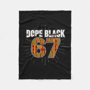 Black 67 Black History Month Six Seven Meme  Fleece Blanket