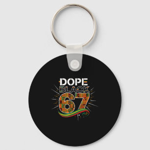 Black 67 Black History Month Six Seven Meme Keychain