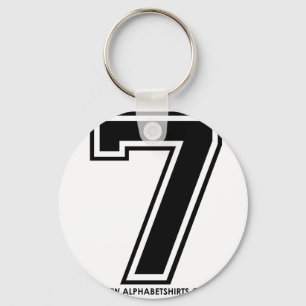 Black 7 keychain