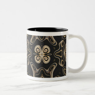 Black Abstract Amoeba Mug