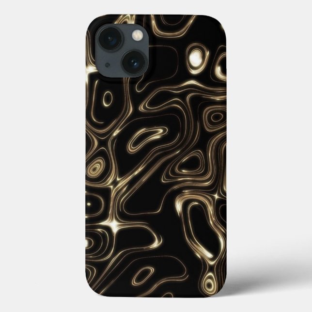 Black abstract  Case-Mate iPhone Case (Back)