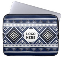 Black Abstract Ethnic Geometric Patterns with Logo