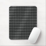 Black abstract pattern mouse pad<br><div class="desc">Black and white abstract pattern</div>