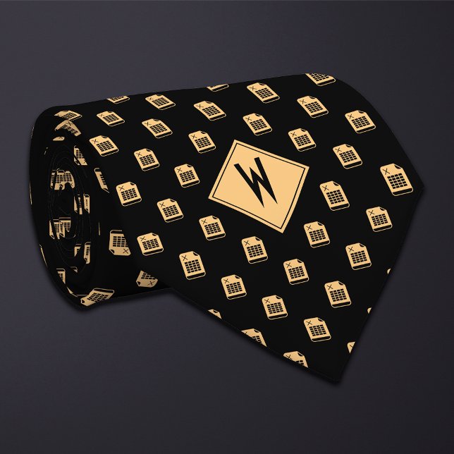 Black Accountant Spreadsheet  Tie (Creator Uploaded)