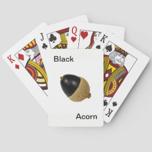 Black Acorn Playing Cards