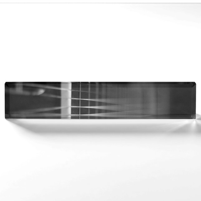 Black Acoustic Guitar Photo Nameplate (Front)