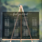 Black Acrylic Table Seating Chart For Wedding
