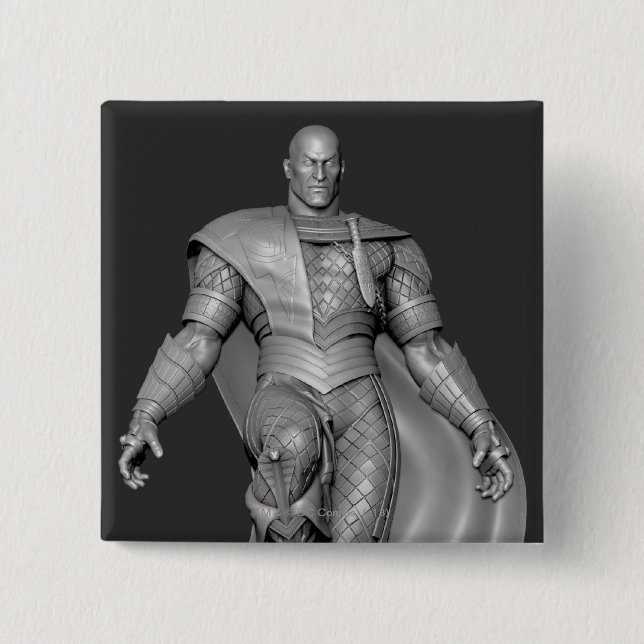 Black Adam Alternate 2 Inch Square Button (Front)