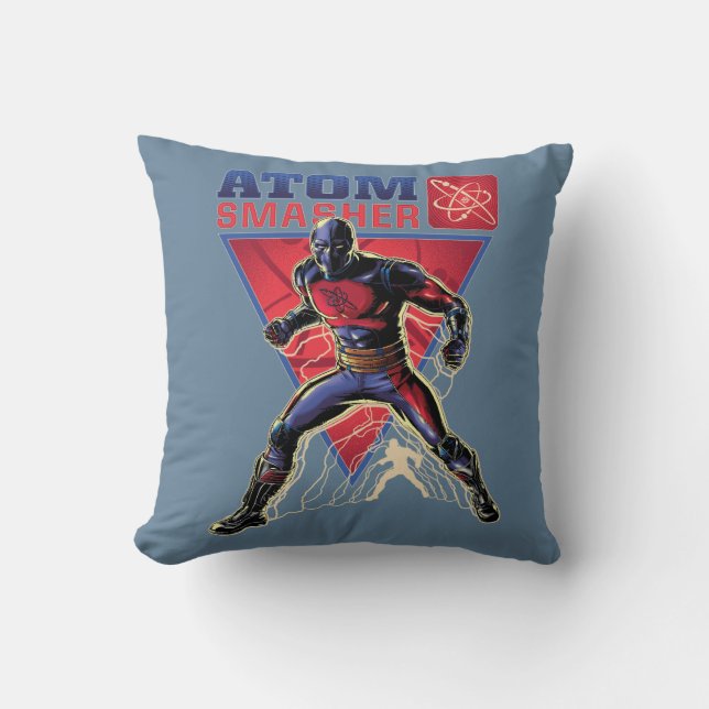 Black Adam | Atom Smasher Character Graphic Throw Pillow (Front)