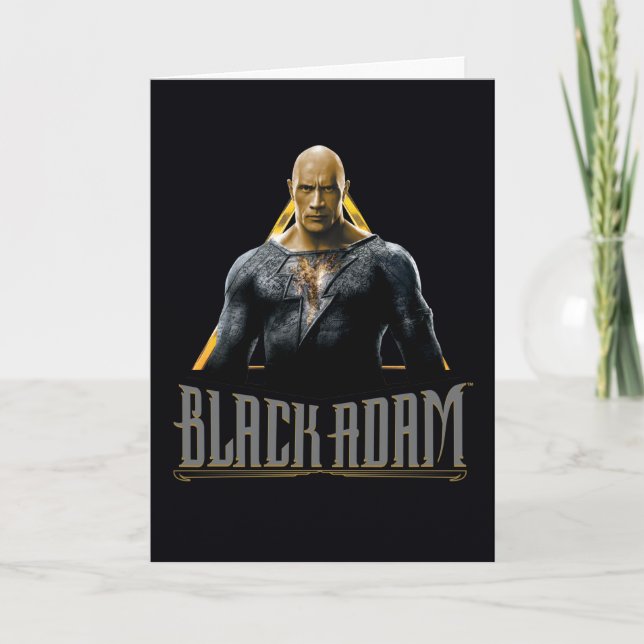 Black Adam Character and Name Graphic Card (Front)