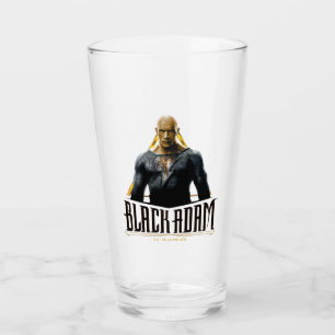 Black Adam Character and Name Graphic Glass
