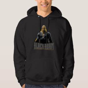 Black Adam Character and Name Graphic Hoodie