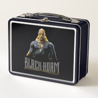 Black Adam Character and Name Graphic Metal Lunch Box