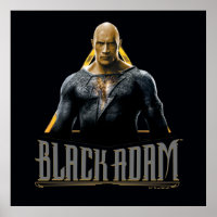 Black Adam Character and Name Graphic