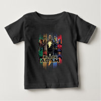 Black Adam Characters In Stripes Graphic