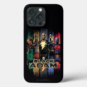 Black Adam Characters In Stripes Graphic iPhone 13 Pro Case