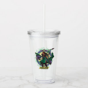 Black Adam   Cyclone Character Graphic Acrylic Tumbler