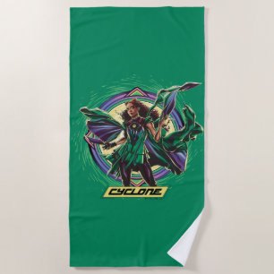 Black Adam   Cyclone Character Graphic Beach Towel