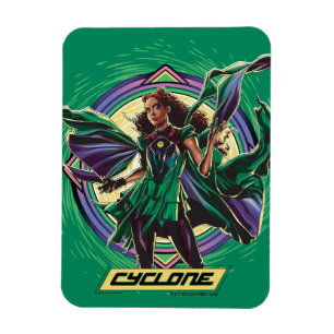 Black Adam   Cyclone Character Graphic Magnet