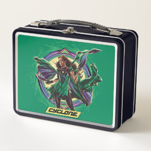 Black Adam Cyclone Character Graphic Metal Lunch Box
