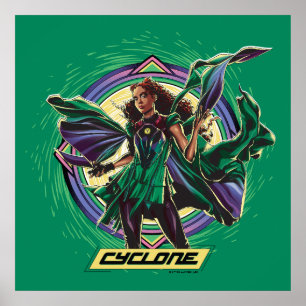 Black Adam   Cyclone Character Graphic Poster