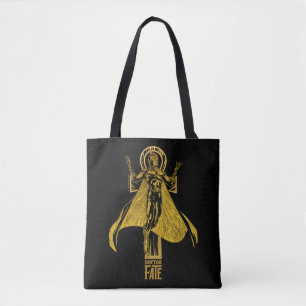 Black Adam Doctor Fate Character Graphic Tote Bag
