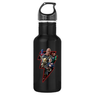 Black Adam Group Lightning Graphic 532 Ml Water Bottle
