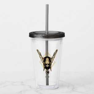 Black Adam   Hawkman Helmet Graphic Acrylic Tumbler