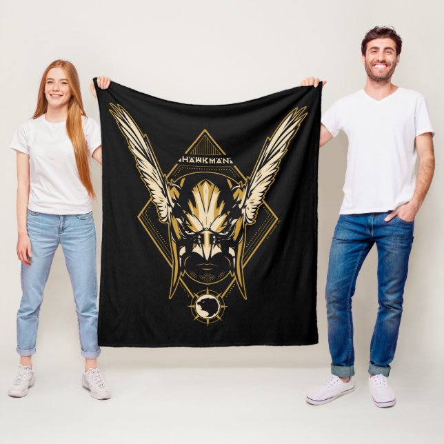 Black Adam | Hawkman Helmet Graphic Fleece Blanket (In Situ)