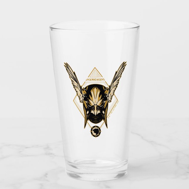 Black Adam | Hawkman Helmet Graphic Glass (Front)