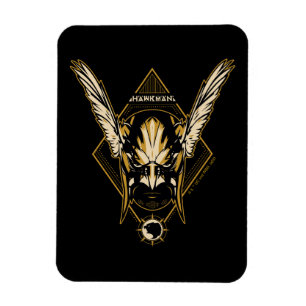 Black Adam   Hawkman Helmet Graphic Magnet