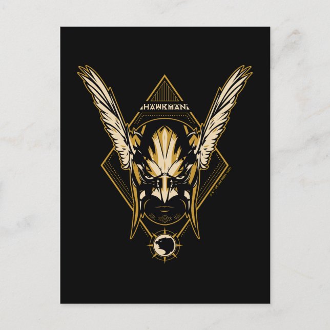 Black Adam | Hawkman Helmet Graphic Postcard (Front)