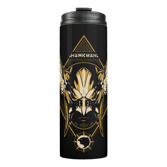 Black Adam | Hawkman Helmet Graphic Thermal Tumbler (Front)