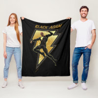 Black Adam Lightning Bolt Character Illustration