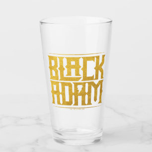Black Adam Stacked Name Graphic Glass